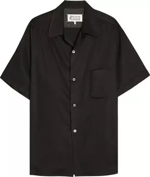 Рубашка Maison Margiela Short-Sleeve 'Black', черный