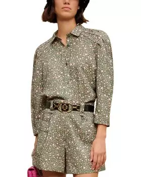 Рубашка Maje Cakita, зеленый