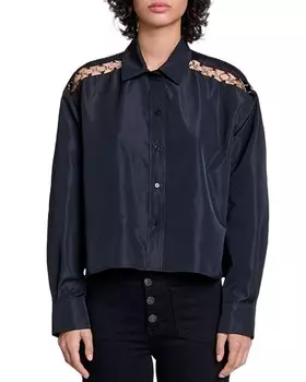 Рубашка Maje Cevettas, черный