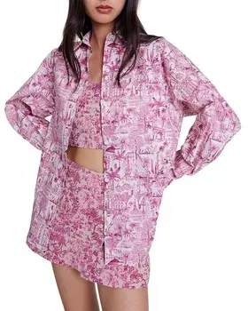 Рубашка Maje Cipunano, розовый