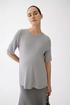 Рубашка «Мама до и после кормления грудью» H&M, серый