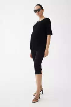 Рубашка «Мама до и после кормления грудью» H&M, черный