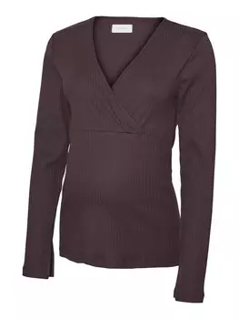 Рубашка MAMALICIOUS, цвет Aubergine