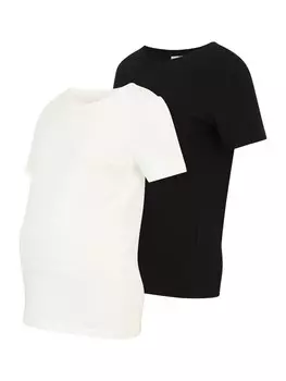 Рубашка MAMALICIOUS MLMIA, черный/белый