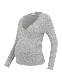 Рубашка MAMALICIOUS, светло-серый