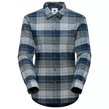 Рубашка Mammut Trovat L/S Shirt, цвет Steel/Marine