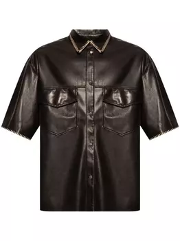 Рубашка Mance с ажурной строчкой Нанушка, черный