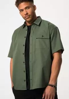 Рубашка MANCHES COURTES ET COL KENT COUPE FLOTTANTE STHUGE, цвет kaki