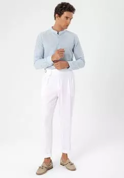 Рубашка Mandarin Collar Long Sleeve Antioch, бирюзовый