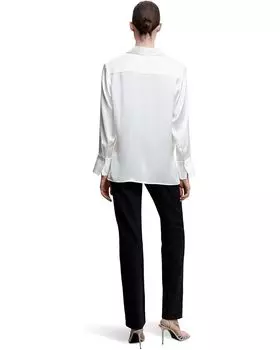 Рубашка MANGO Blancu Shirt, белый