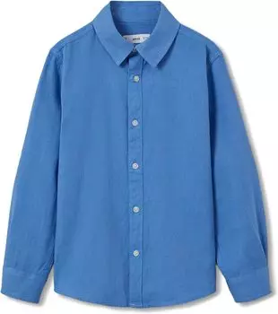 Рубашка Mango Blas Shirt, цвет Bright Blue