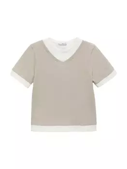 Рубашка MANGO DOBLE, серый