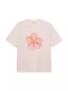 Рубашка MANGO FLORAL, цвет Dusky pink/Pastel pink