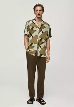 Рубашка Mango, хаки