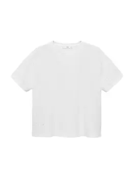 Рубашка MANGO JAZMIN, белый