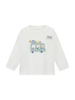 Рубашка MANGO KIDS BUS, белый