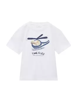 Рубашка MANGO KIDS HELICOP, белый