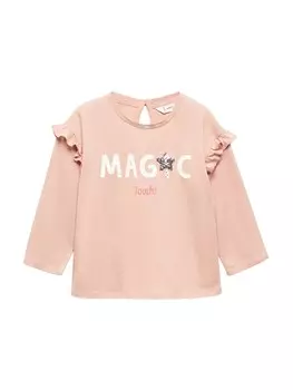 Рубашка MANGO KIDS HOLIDAY, розовый