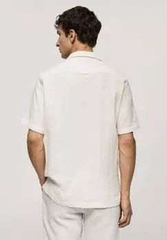 Рубашка Mango, кремово-белая