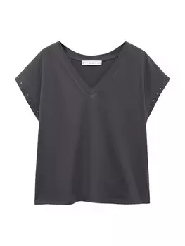 Рубашка MANGO LUNA, темно-серый