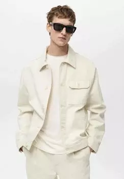 Рубашка Mango, молочный