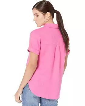 Рубашка MANGO Pai Shirt, розовый