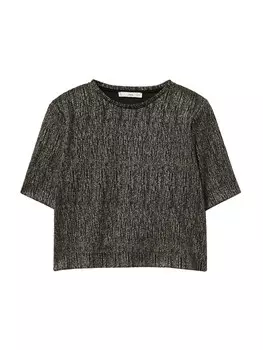 Рубашка Mango, серебристо-серый