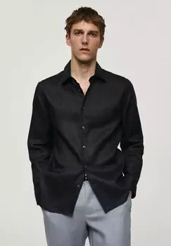 Рубашка Mango, шеда антрацит