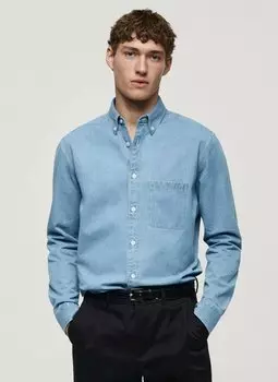 Рубашка Mango, синий