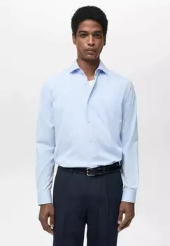 Рубашка Mango, светло-голубой