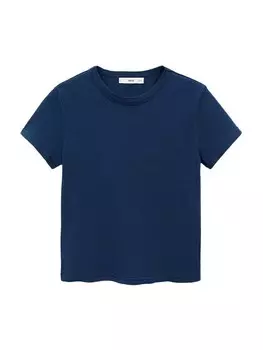 Рубашка MANGO, темно-синий