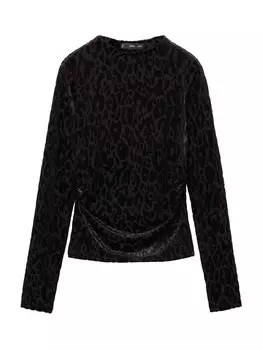 Рубашка MANGO XLEO, черный