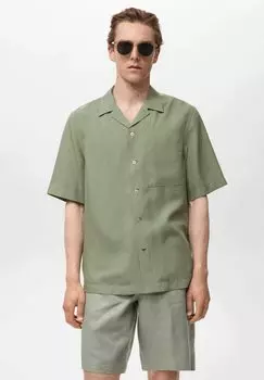 Рубашка Mango, зеленый