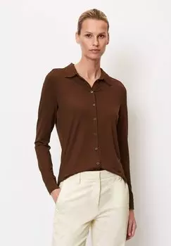 Рубашка Marc O'Polo ДЛИННЫЙ РУКАВ, цвет crimson brown