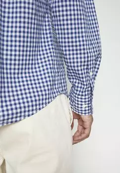 Рубашка Marc O'Polo, мультиколор Kent Collar Long Sleeves One Rectangular Chest Pocket Round Hem