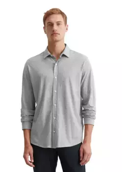 Рубашка Marc O'Polo с длинными рукавами "из чистого органического хлопка", серый