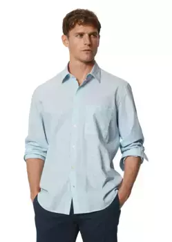 Рубашка Marc O'Polo с длинными рукавами "с принтом по всей поверхности", голубой