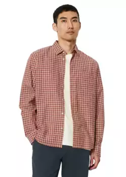 Рубашка Marc O'Polo с длинными рукавами "из клетчатого органического хлопка", красный