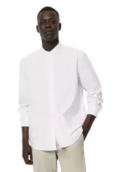 Рубашка Marc O'Polo с длинными рукавами "воротником стойкой", белый