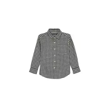 Рубашка Marc O'Polo с длинными рукавами «в клетку, окрашенную в пряже», черный