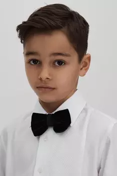 Рубашка Marcel облегающего кроя с фактурным нагрудником Reiss, белый