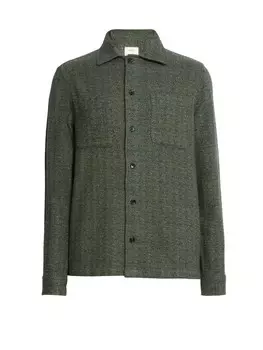 Рубашка Marks & Spencer Comfort fit Button Up, темно-зеленый
