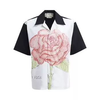 Рубашка Marni Shirt 'Lily White', белый