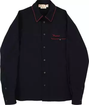 Рубашка Marni Shirt 'Navy', синий