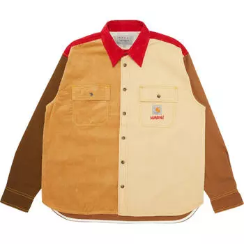 Рубашка Marni x Carhartt Wip, коричневый