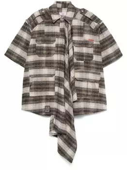 Рубашка Martine Rose Blanket Safari, коричневый