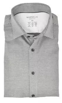 Рубашка MARVELIS Body Fit Easy To Wear, черный