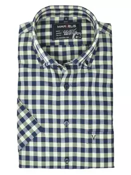 Рубашка MARVELIS, цвет dunkelblau/hellgrn