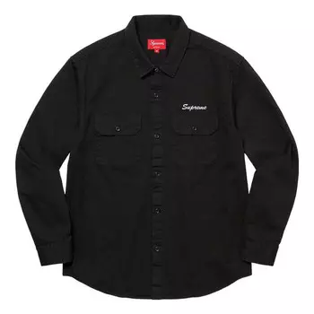 Рубашка mary work shirt 'black gold' Supreme, черный
