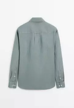 Рубашка Massimo Dutti, бирюзовый